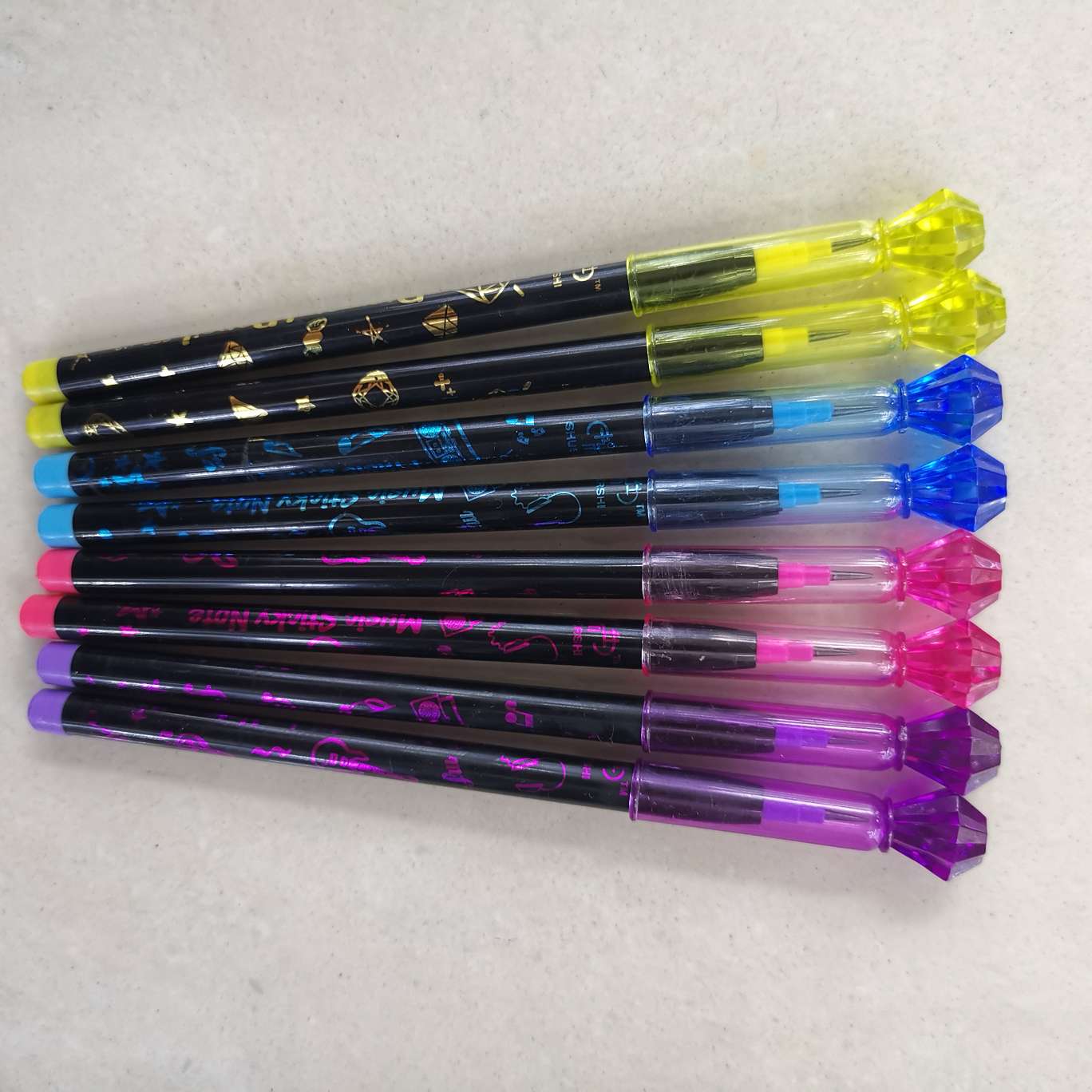 Diamond pencil sharpener, egg - laying pen, hand in hand