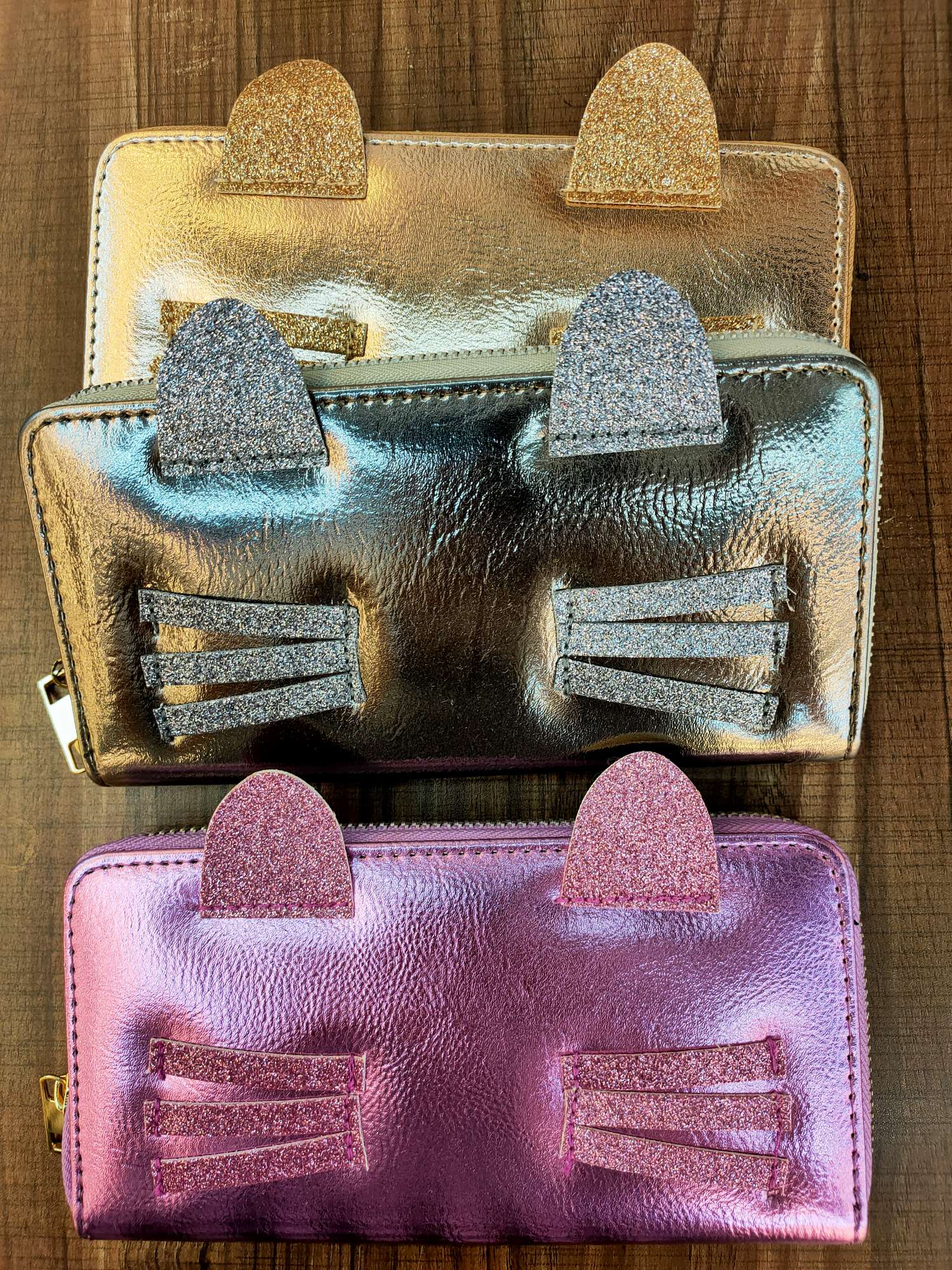 Pu Lady Purse Single Pull Bag Large Capacity Multi-Card Bag Mobile Phone Bag Wallet