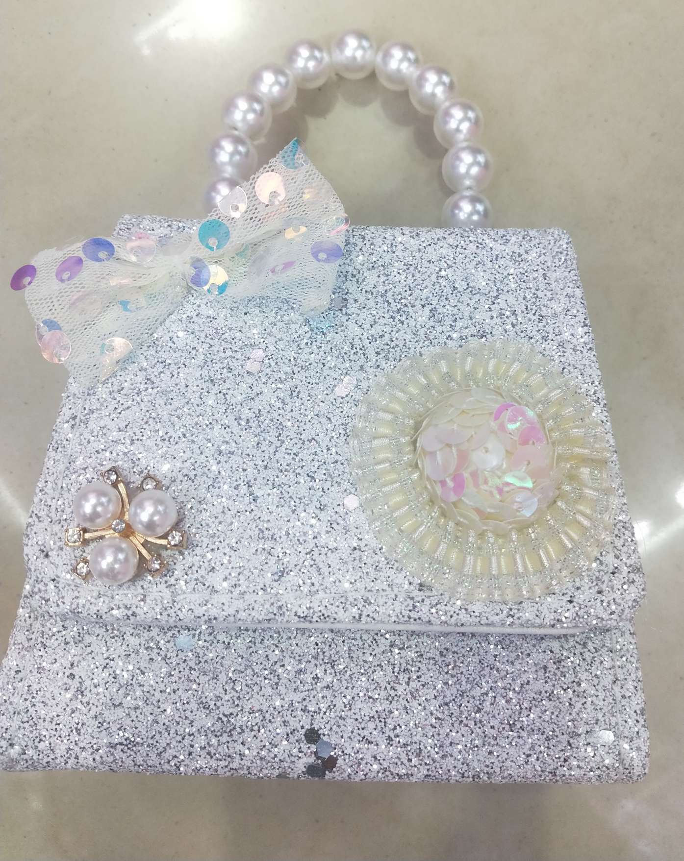 Fashionable children's bag, straw hat, gold powder bag, coin purse, princess bag, Internet red envelope, Korean version bag undefined