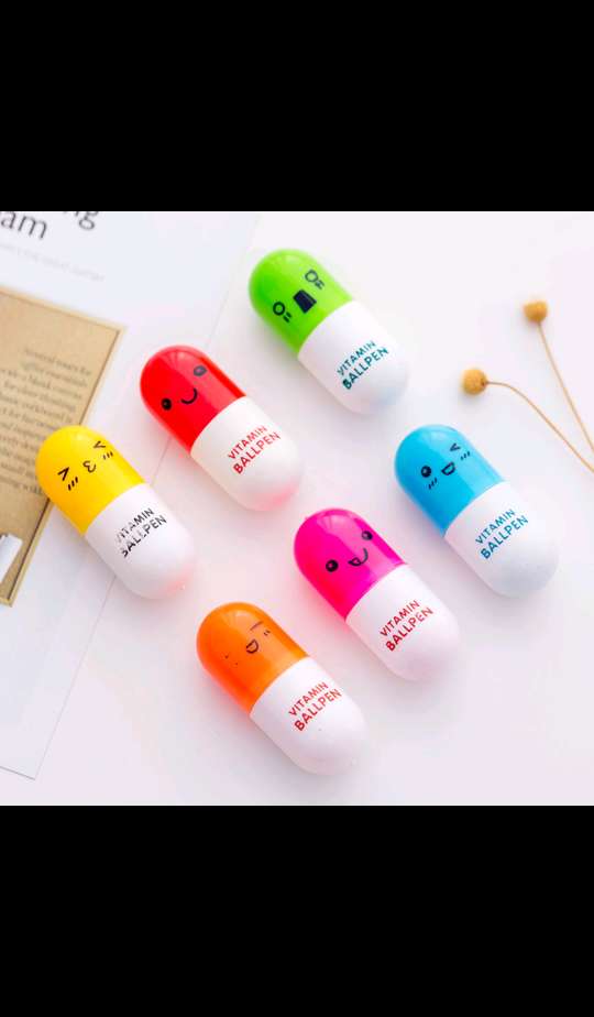 厂家批发创意可爱卡通药丸圆珠笔logo定制广告笔活动礼品赠品印刷产品图