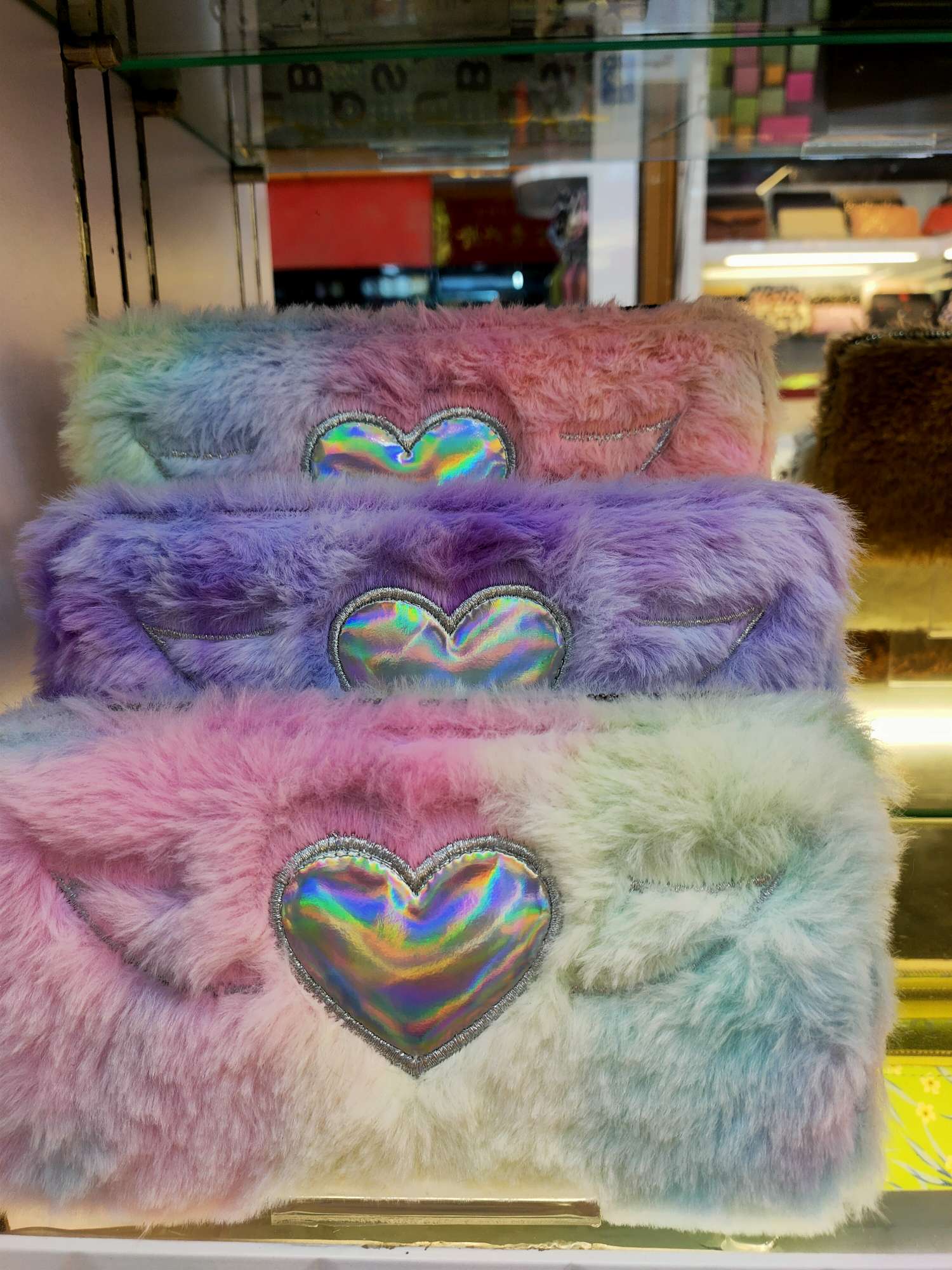 毛料刺绣长款女士钱包大容量多卡包手机包零钱包