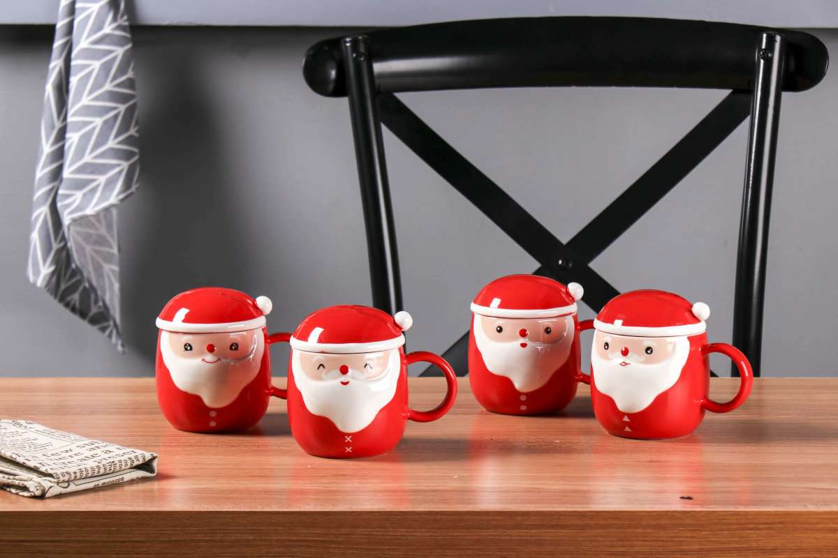 Mugs, Christmas festival gifts, Santa Claus export and foreign trade ceramic gifts, American and European creative and personalized cups