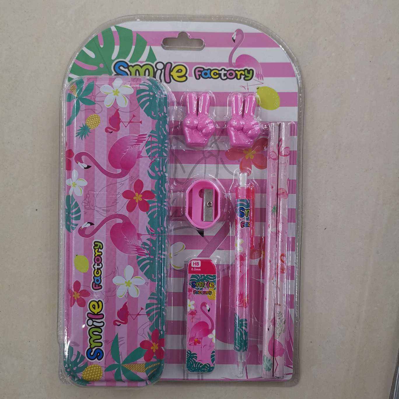 8-piece stationery box with card suction combination stationery