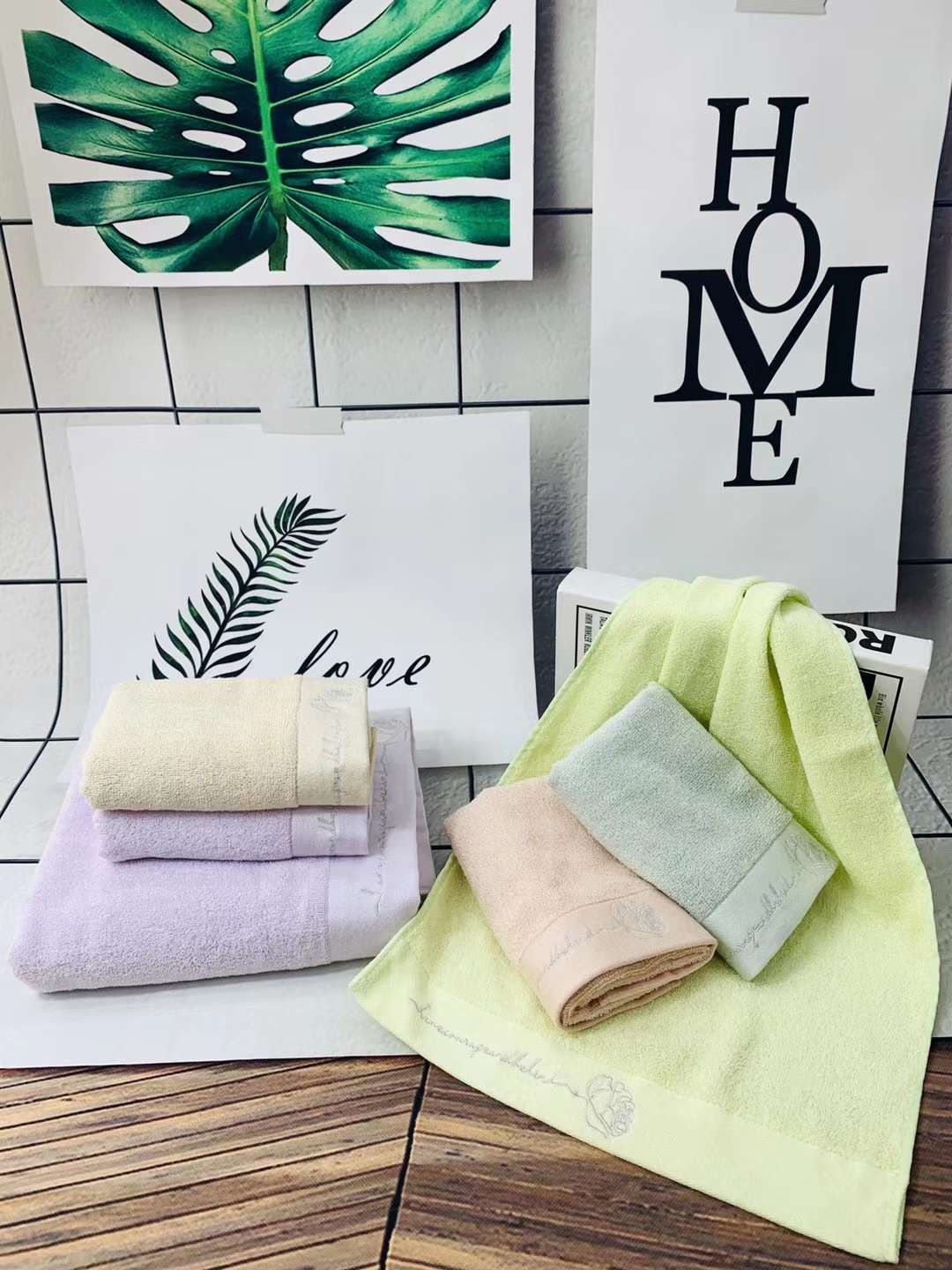 Tuoou Textile Factory Direct Bamboo Fiber Embroidery High-Grade Towel Youth Bamboo Towel 8895 undefined