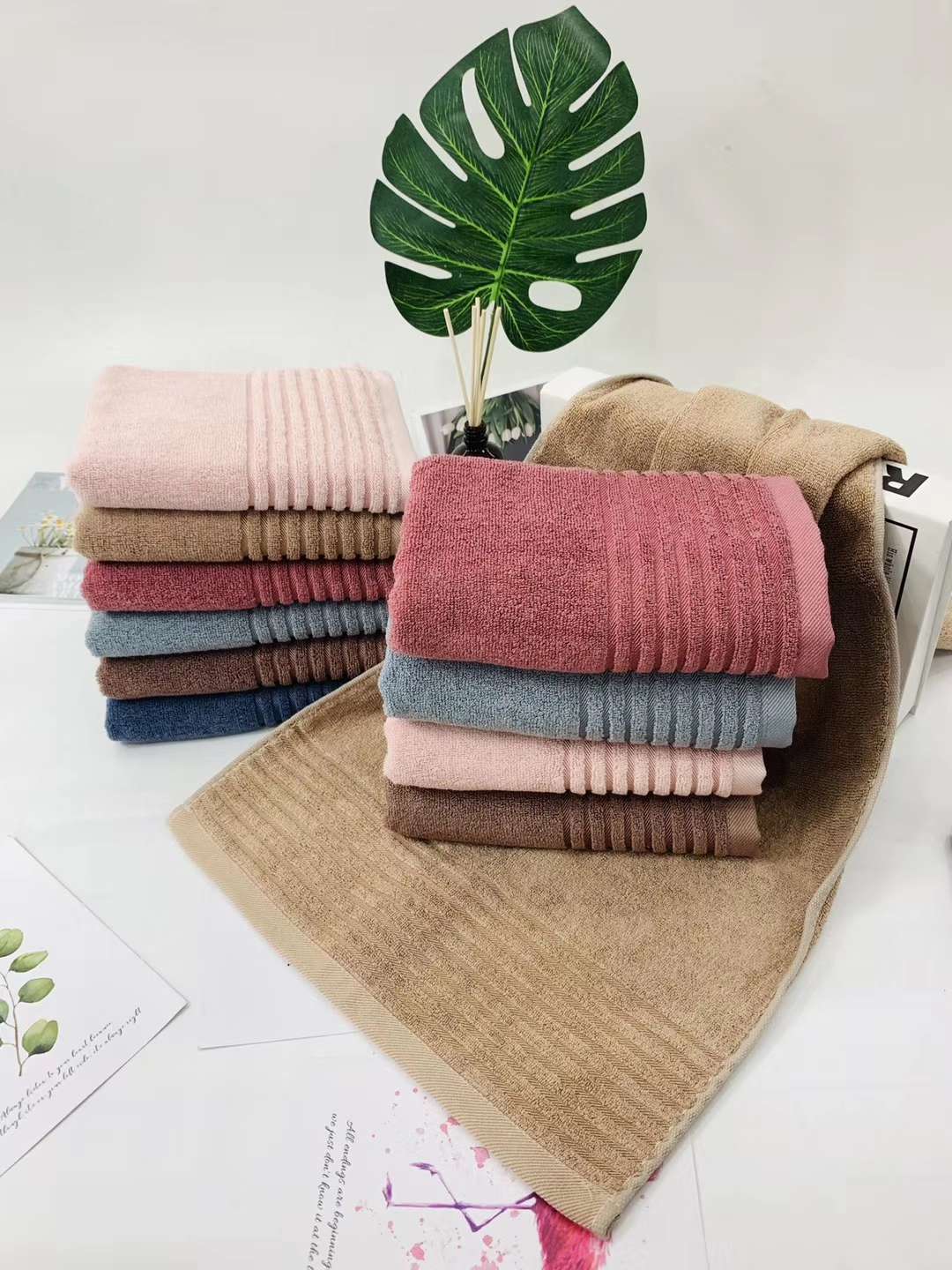 Tuoou Textile Factory Direct Bamboo Fiber Gift Towel Ink Jade Bamboo Towel 8894 Application Scenario