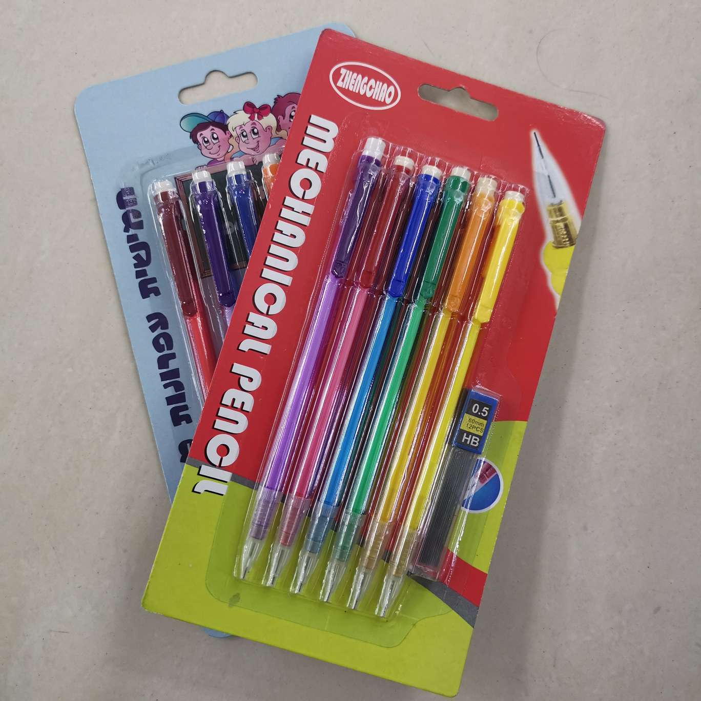 5 tarjetas de succión de lápiz de regalo