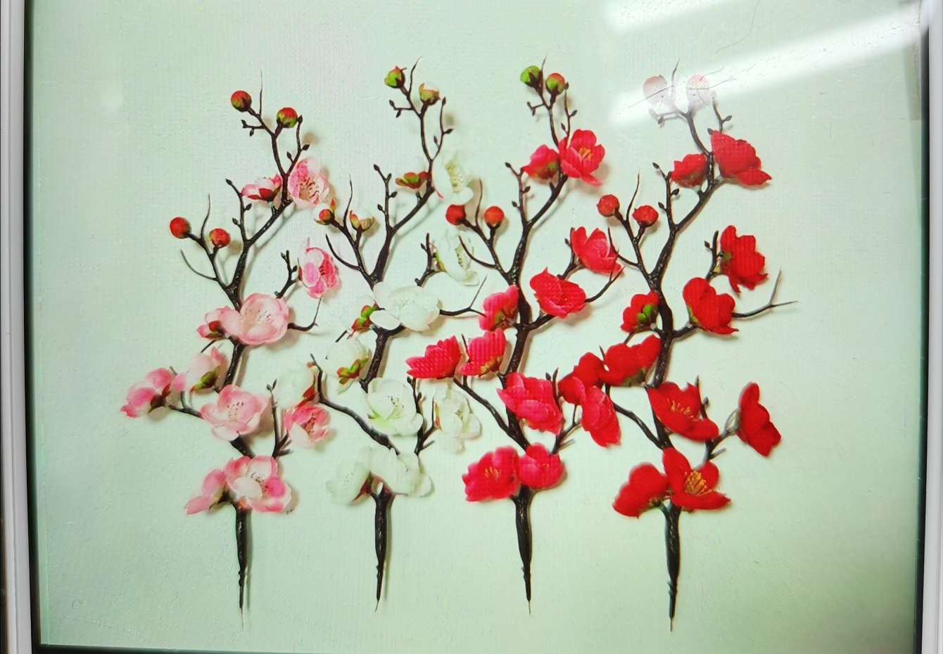 Mini plum blossoms on the branch