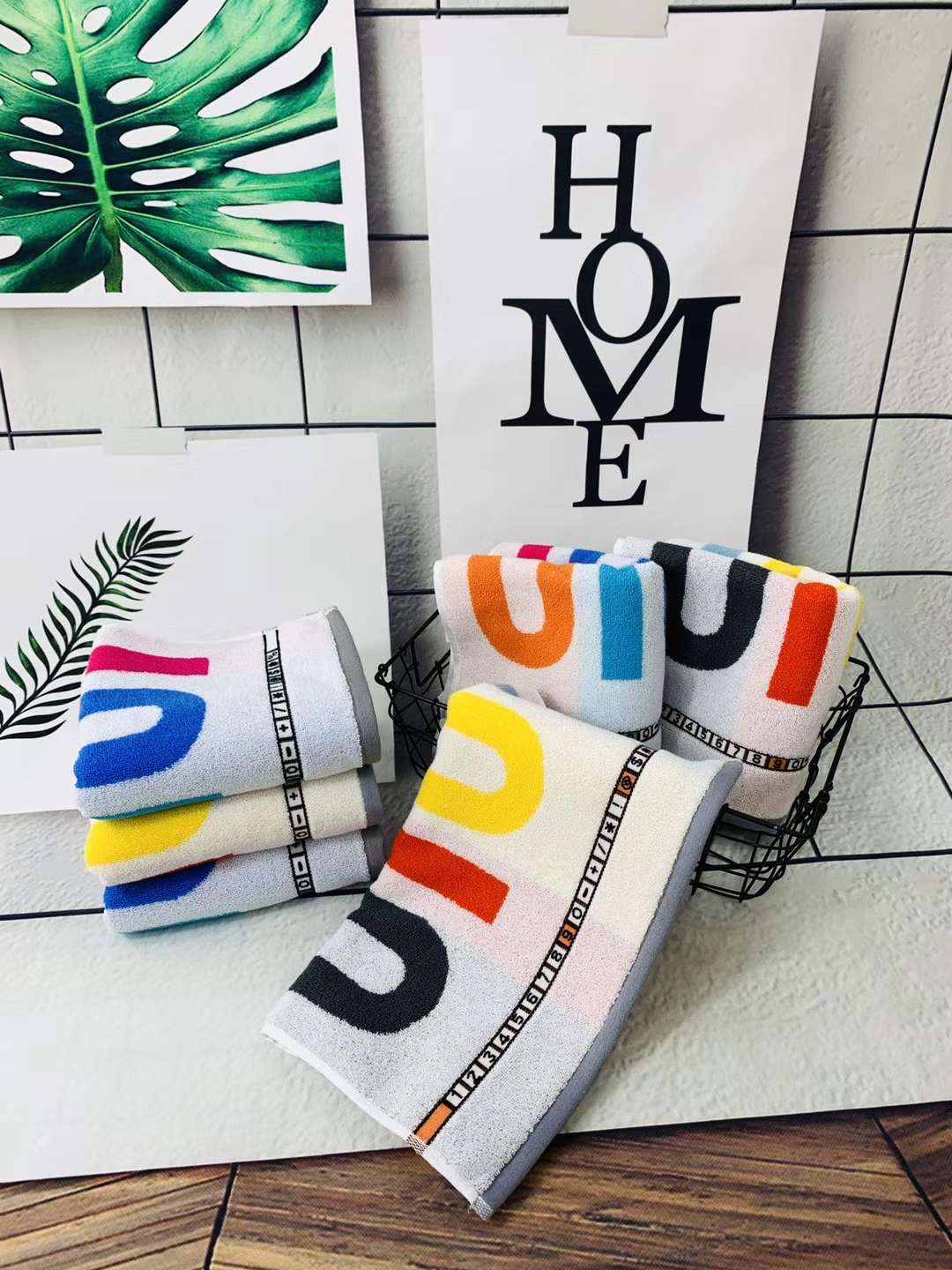 拓欧纺织  厂家直销  纯棉精梳棉精品毛巾  数字毛巾  8886详情图7