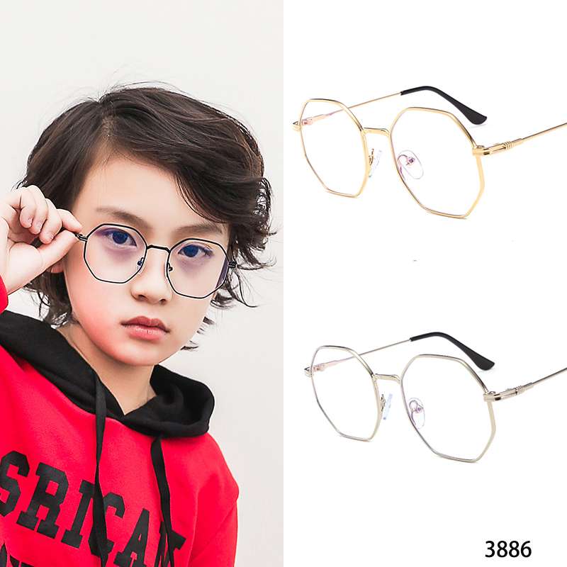 3886 儿童不锈钢蓝光眼镜