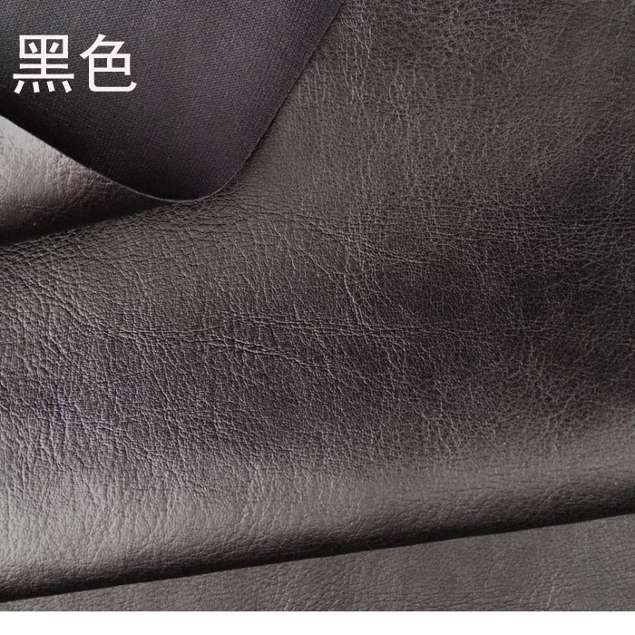 厂家直销现货真皮纹皮革面料柔软服装革半pu面料细节图