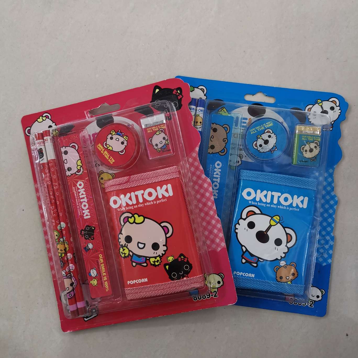 Wallet combination stationery set