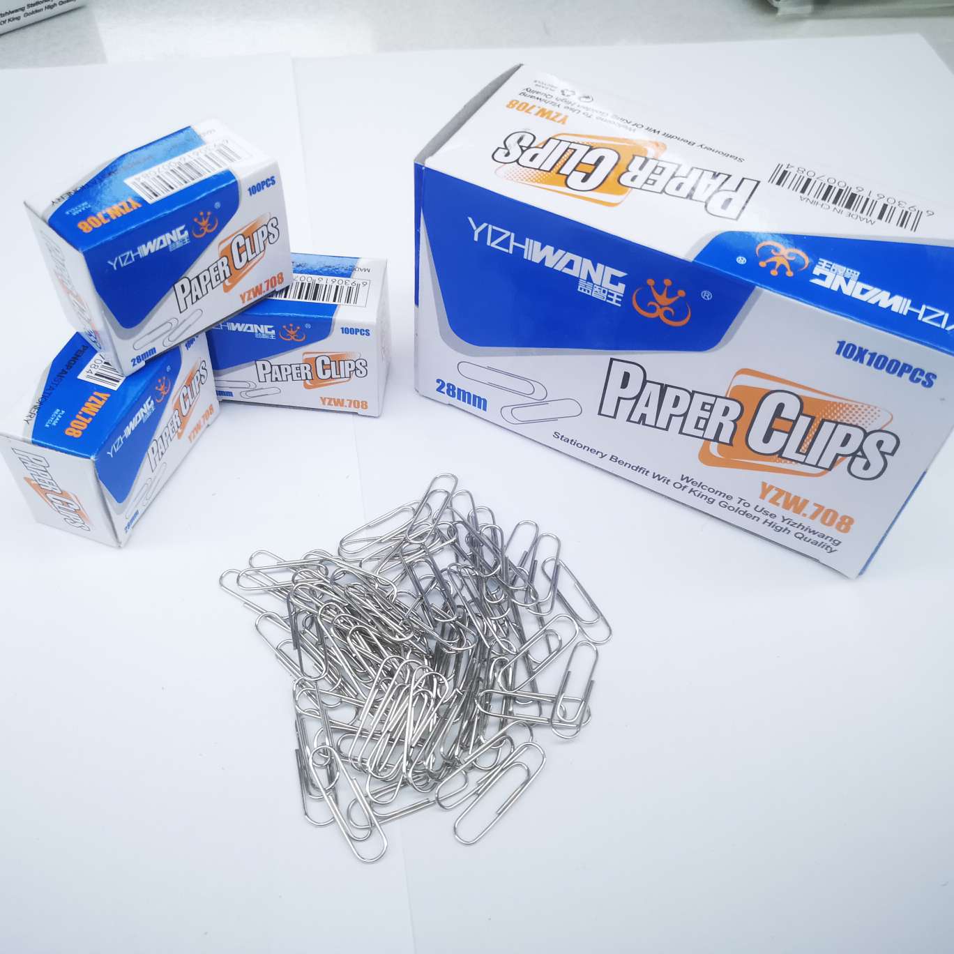 益智王708回形针，一件500小盒。