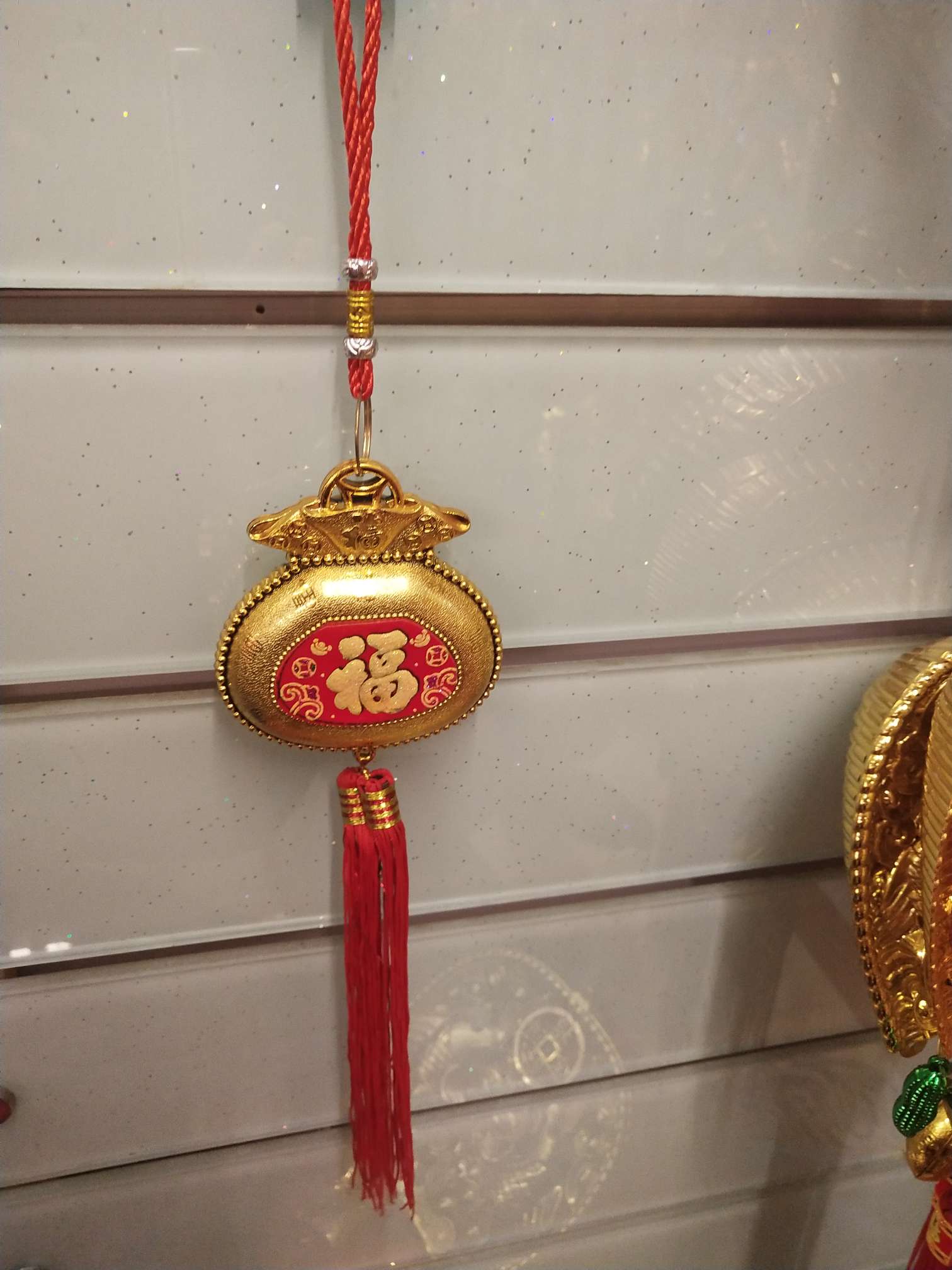 2021 New style factory direct sales wholesale best-selling golden pendants, money bags, wedding and festival supplies, moving into a new home