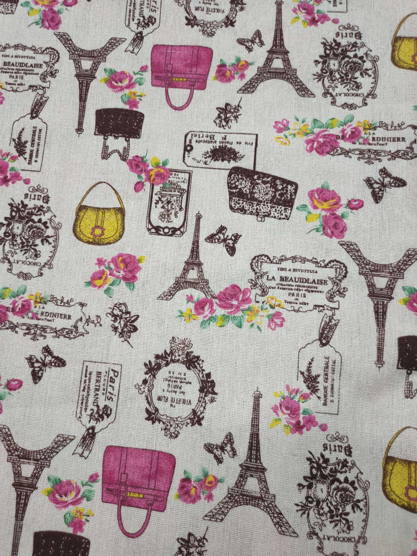 棉麻印花巴黎彩包1详情1