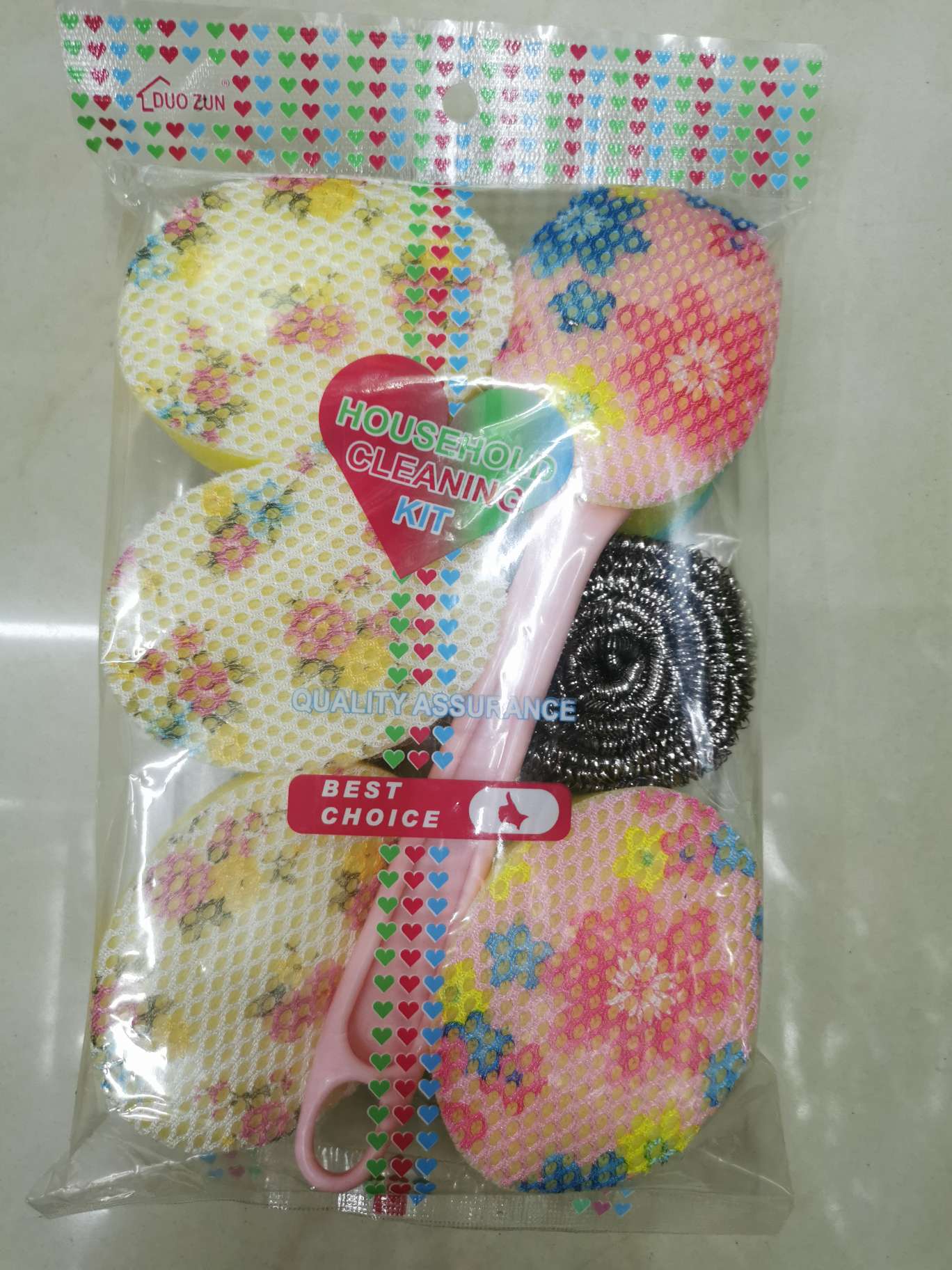 5 pieces of sponge bagel plus 1 handle, plus 1 cleaning ball, 1 piece 195,5 pieces minimum order, if interested, please contact 13606898737 thumbnail