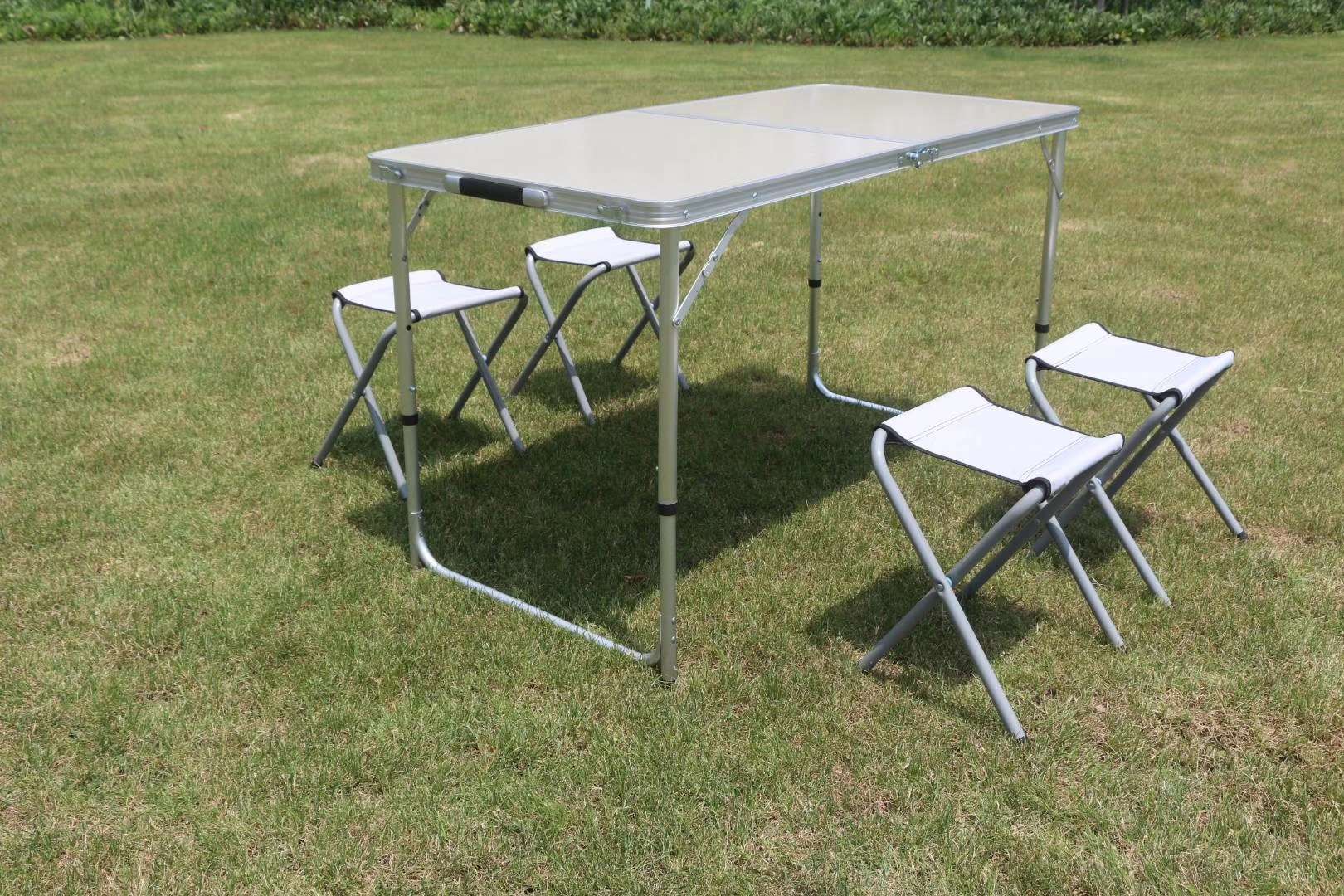 折叠铝合金便携桌椅套装