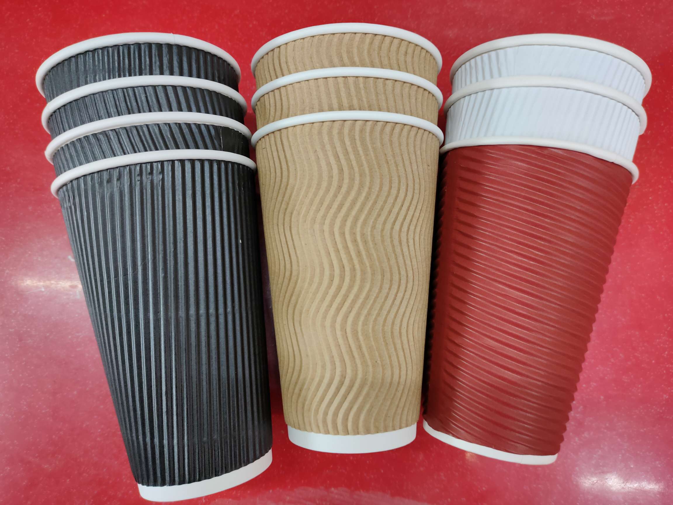 Disposable coffee paper cup double layer ironing 400 ml 500 ml medium large paper cup thumbnail