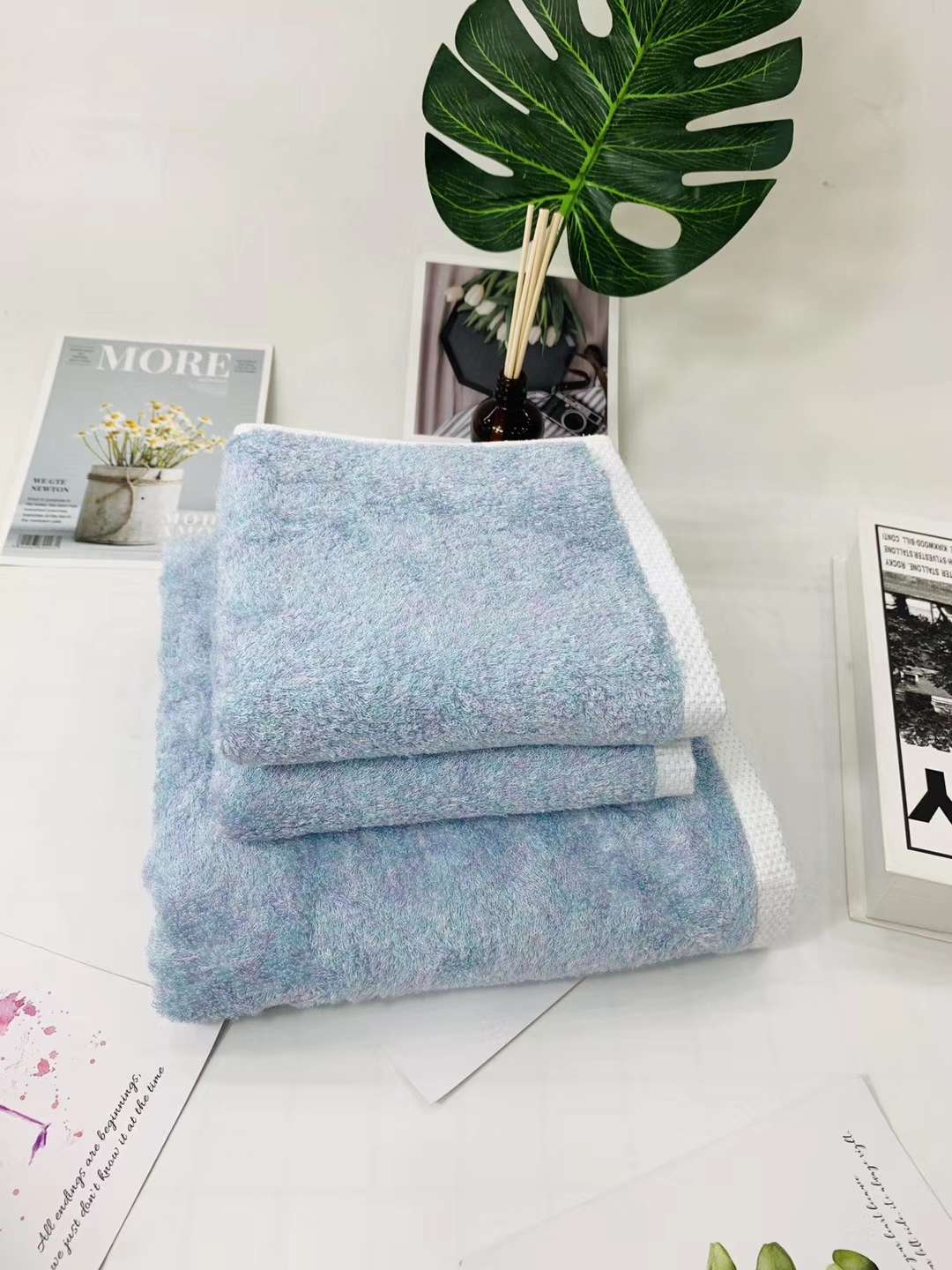 "Love Yourself, Love Your Family Factory Direct Sales Bamboo Cotton Super Soft Rendering Gift Towel, Warm Rendering Towel 8746. undefined