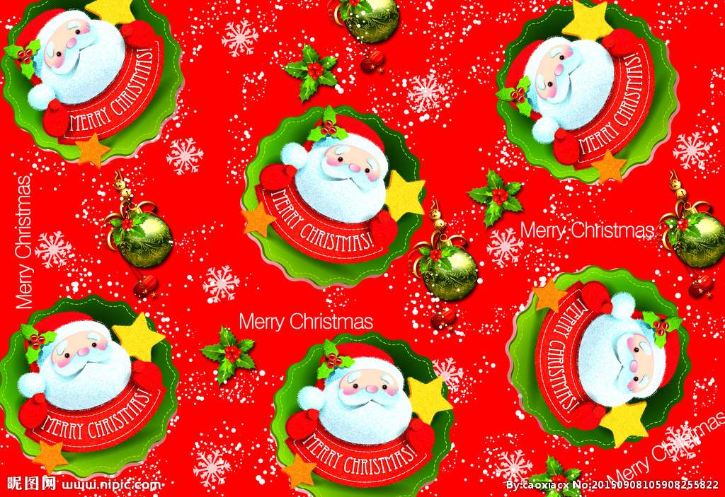 80g圣诞礼物包装纸红色圣诞老人