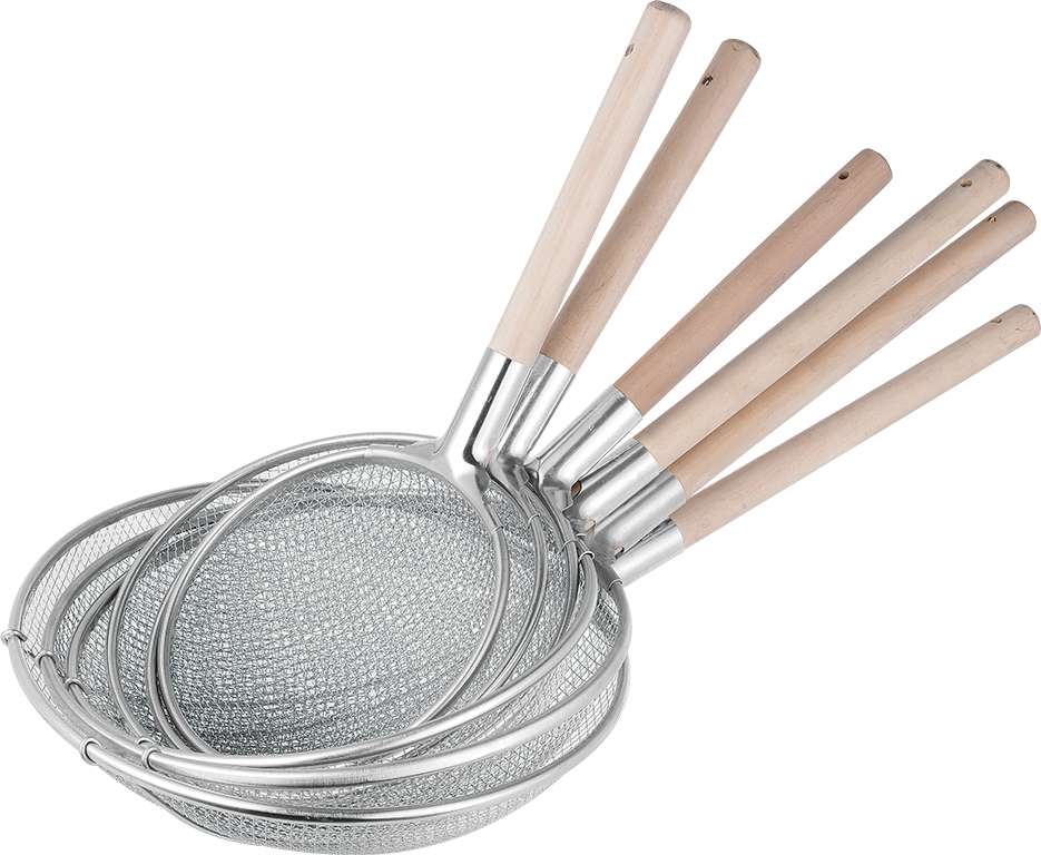 25cm圆木柄网漏粗网细节图