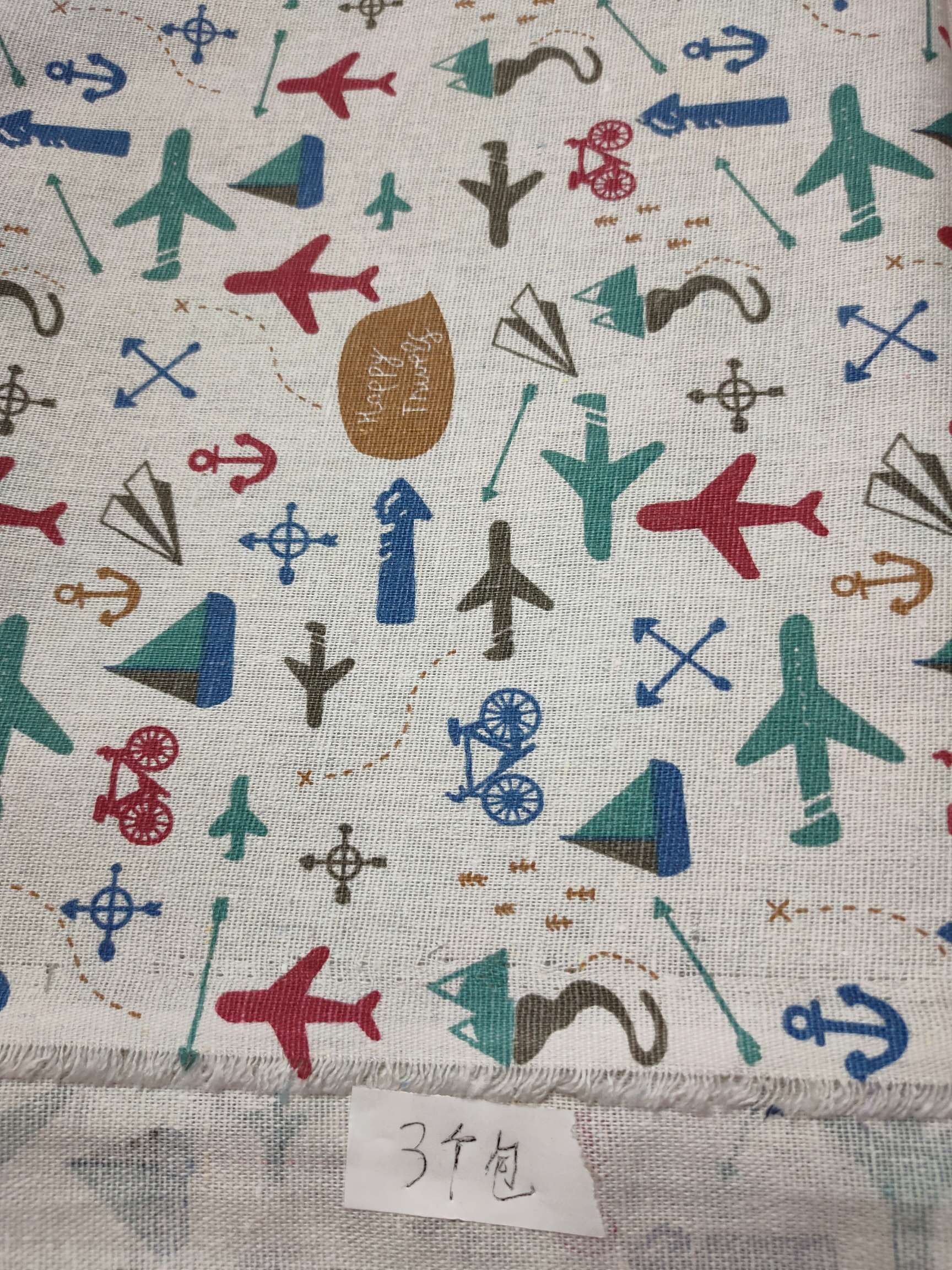 Cotton and linen printed, cactus Application Scenario