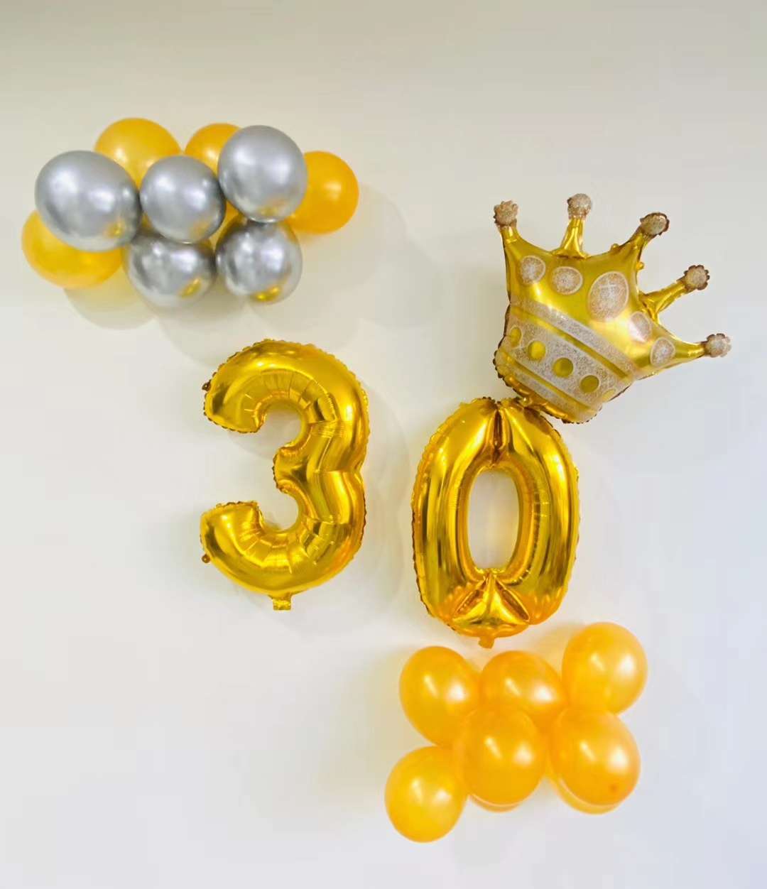 Aluminum foil balloon set for wedding party decorations