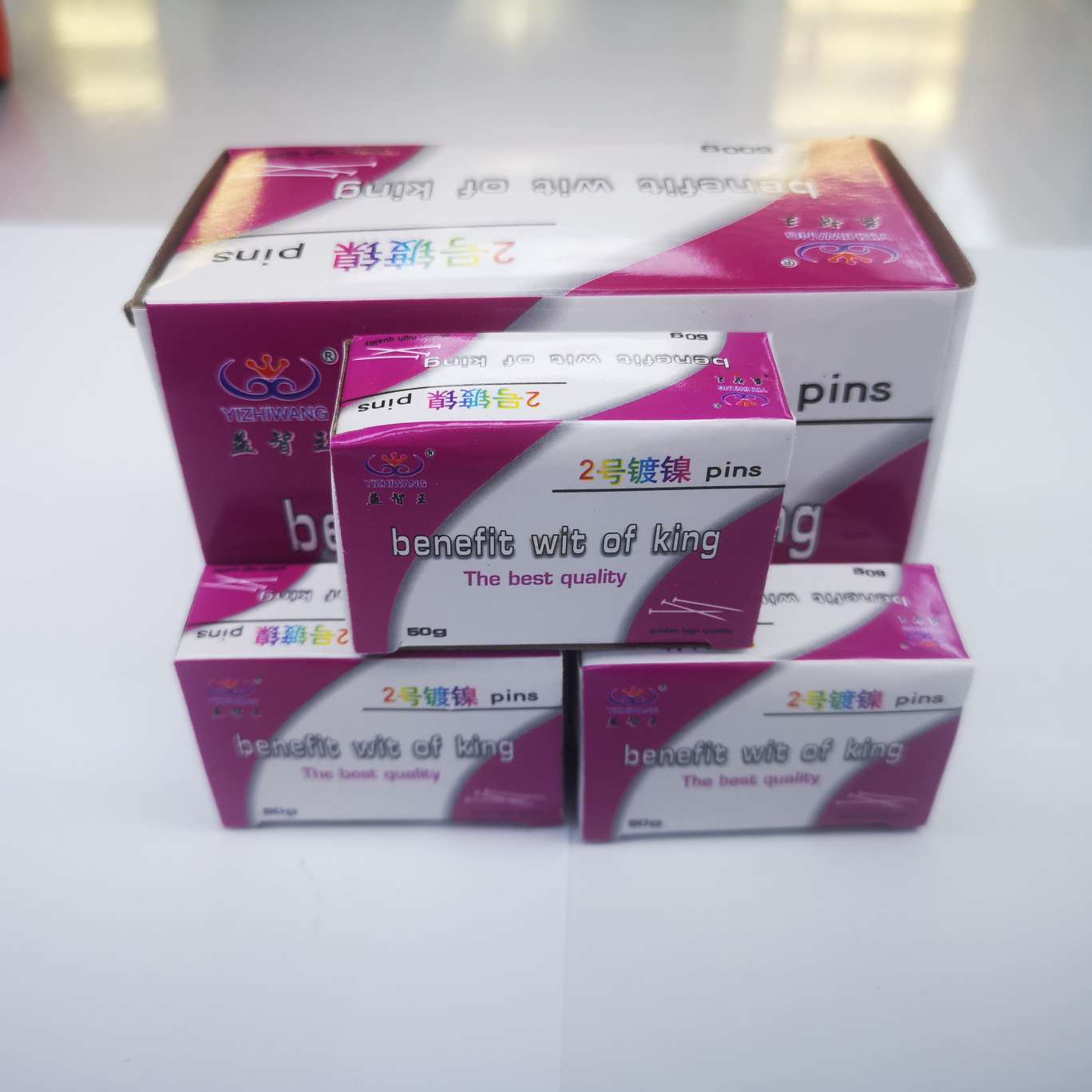 Yizhi King 816 pin, national standard pin 26mm, box laminated box, 500 small boxes per piece. details Picture