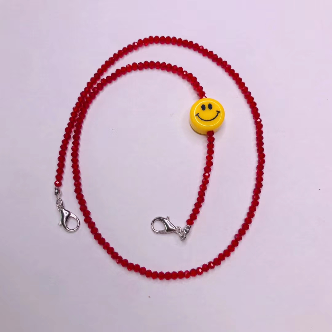 Colourful beads bracelet with pendant