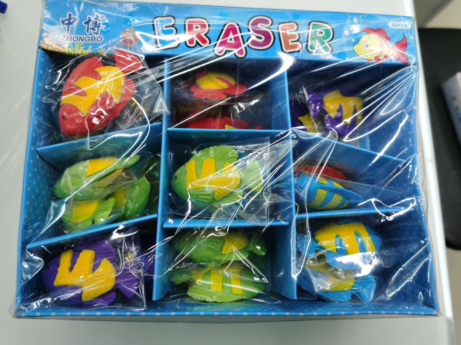 New 8119 fish-shaped eraser Specification image