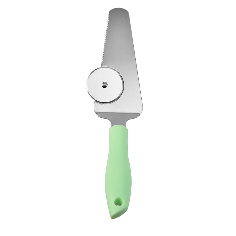 Hot selling wholesale spot Household kitchen hand grip stainless steel pizza wheel knife Plastic handle pizza knife Pizza knife