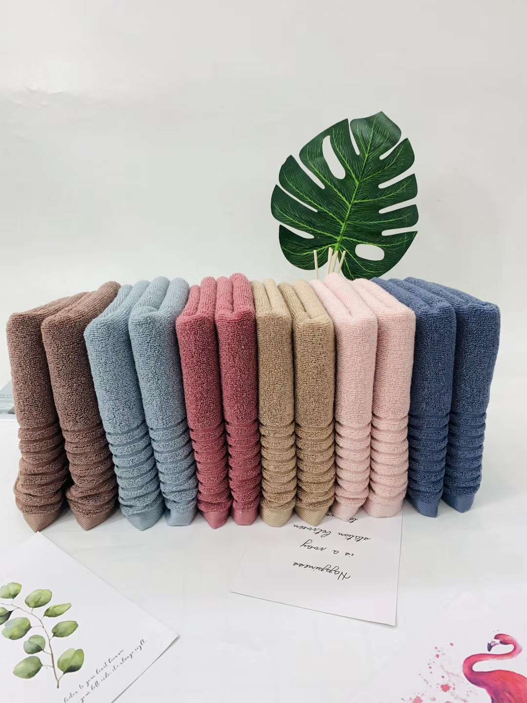 "Love Yourself, Love Your Family, Factory Direct Sales of bamboo fiber gift towels, Moyu Bamboo Towels 8894 undefined