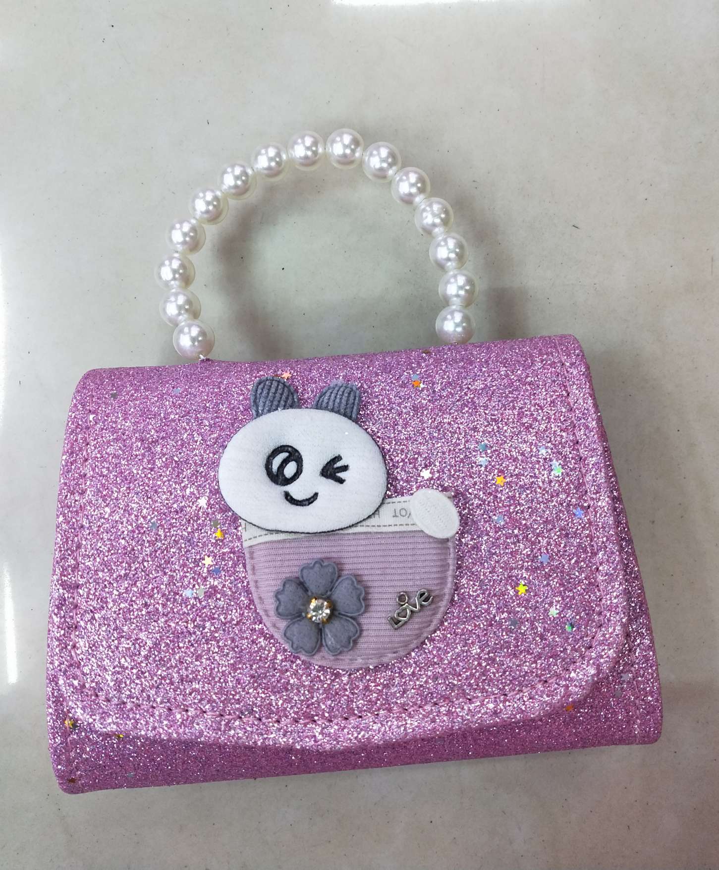 Fashionable cartoon bag, glitter bag, princess bag, coin purse, Korean version bag