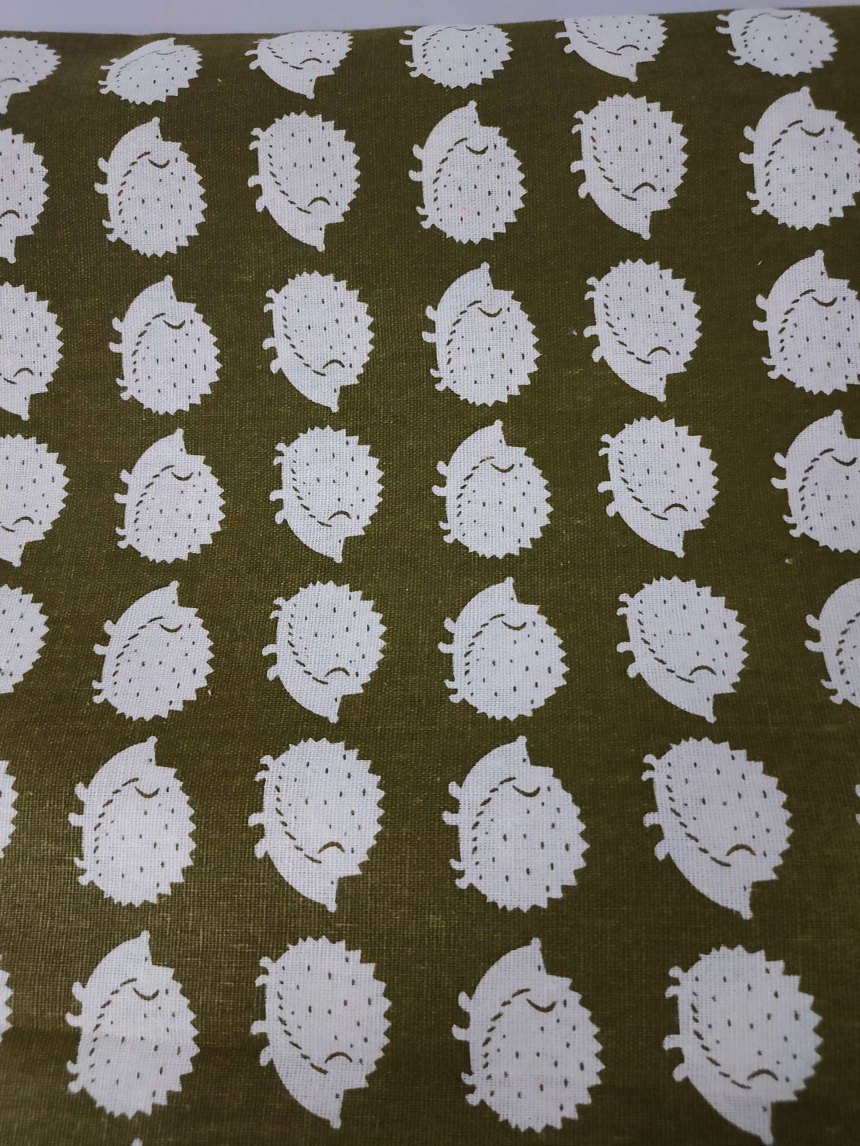 Cotton and linen printed pollen birdcage details Picture