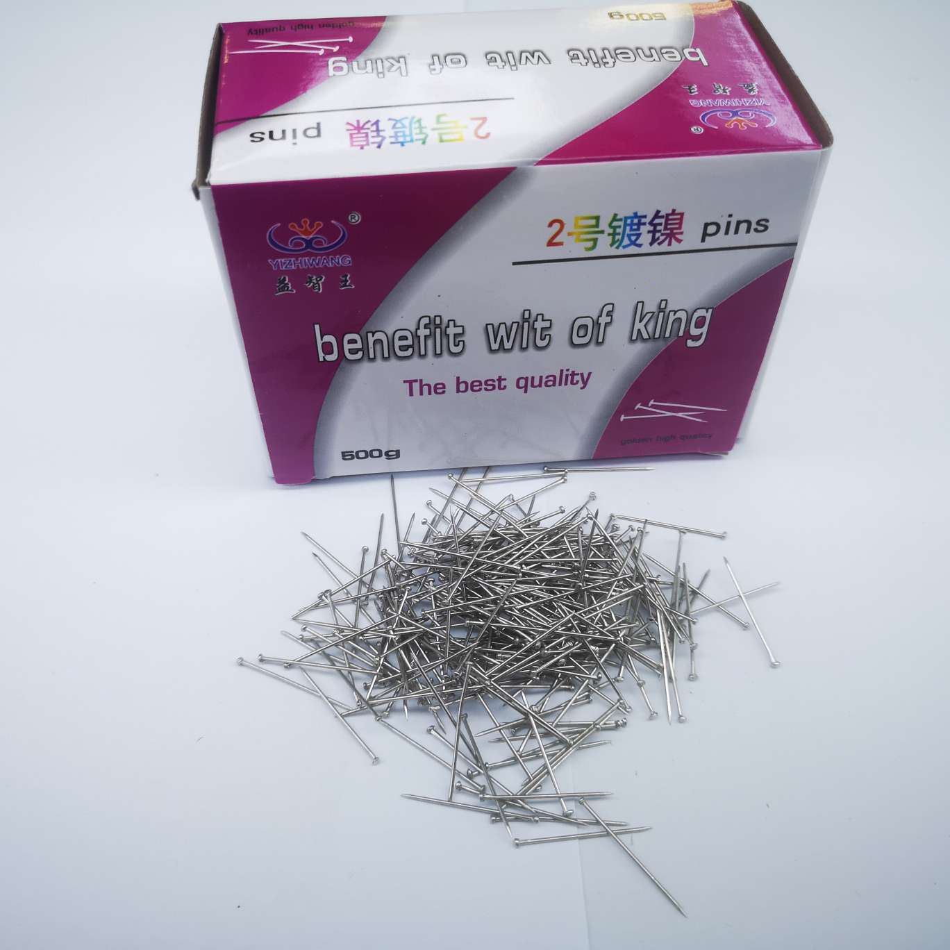 Yizhi King 816 pin, national standard pin 26mm, box laminated box, 500 small boxes per piece. Item Picture