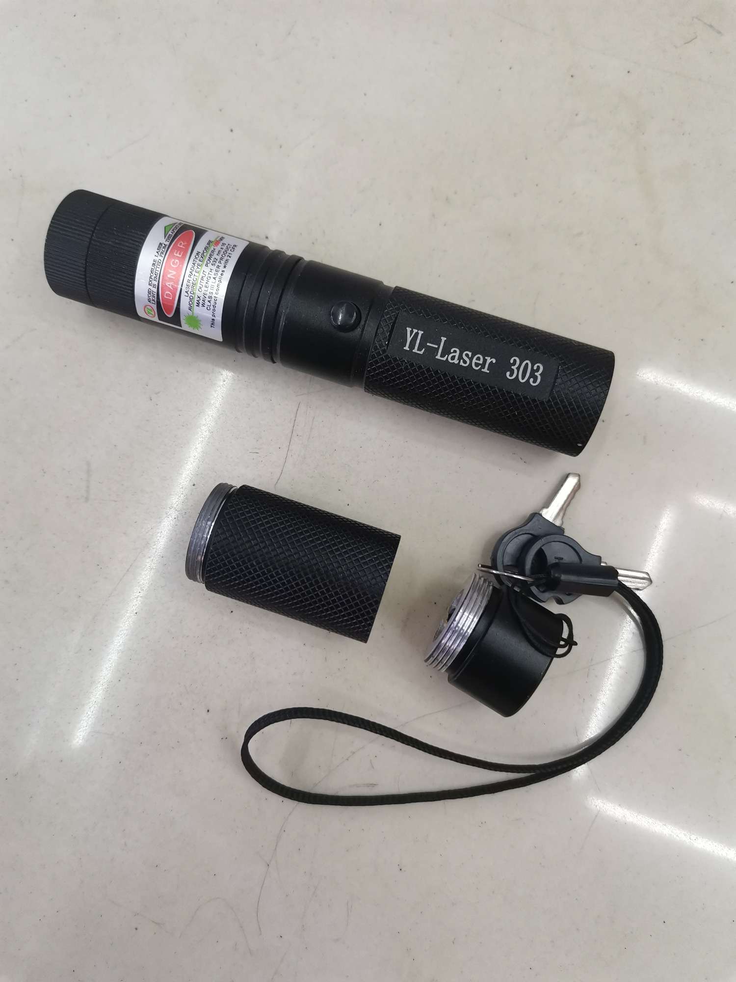 大功率充电绿激光户外探险远射信号强光便携户外必备绿光手电筒产品图