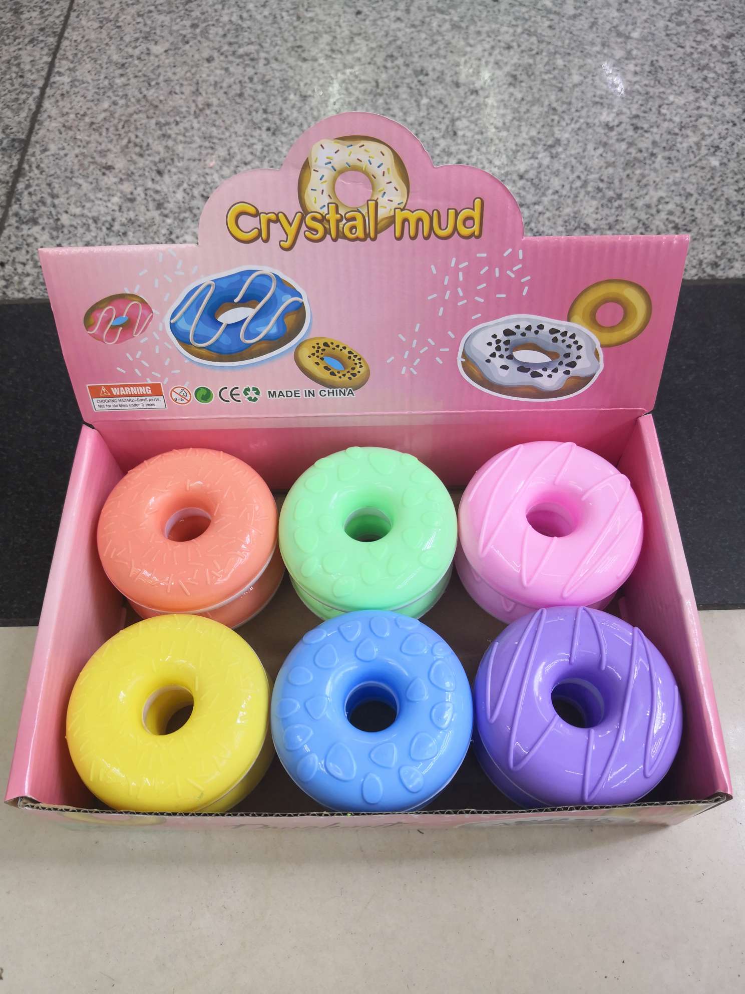 Solid colored donuts