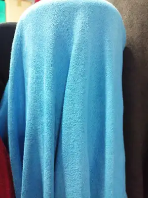 Suede clothing fabric headwear accessories fabric sky blue thumbnail