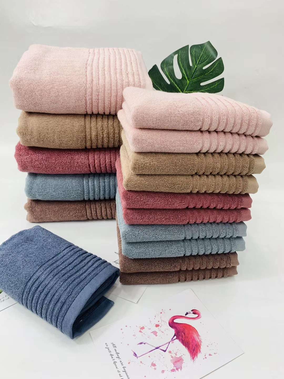 "Love Yourself, Love Your Family, Factory Direct Sales of bamboo fiber gift towels, Moyu Bamboo Towels 8894 undefined