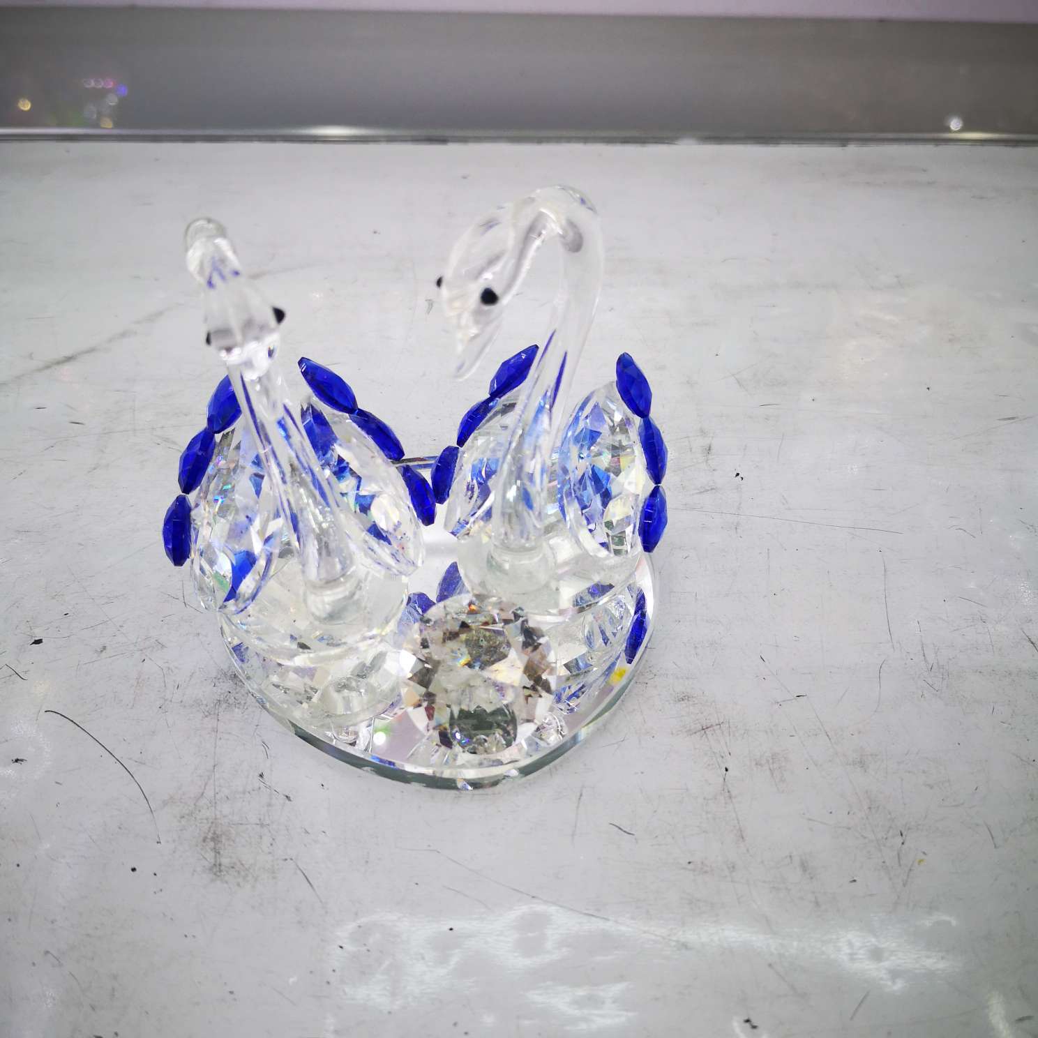 Crystal Little Twin Swans