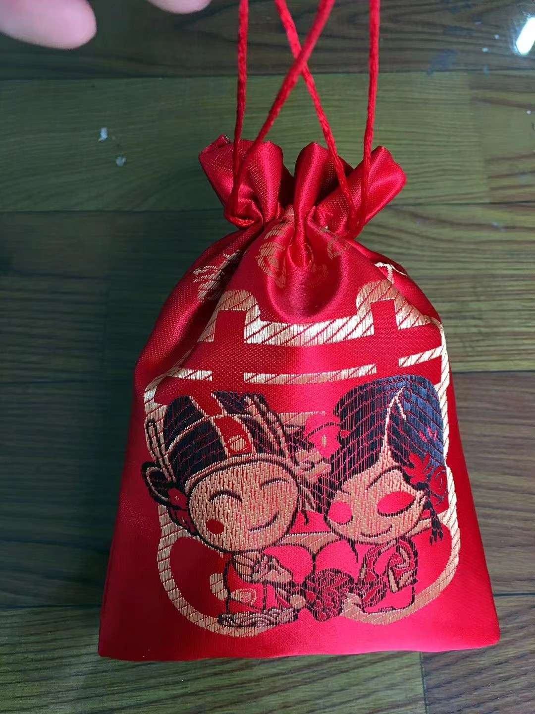 National trend wedding candy bags, rose gift bags, accessory bags, gift packaging bags, drawstring bags, gauze bags, wedding candy packaging bags