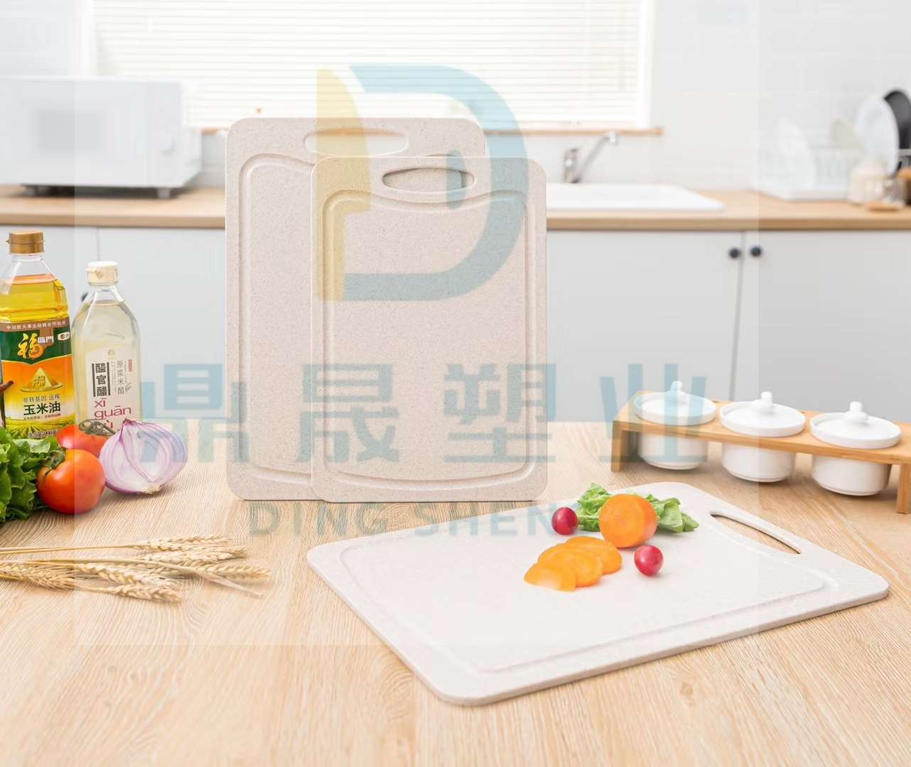 方形水槽菜板 麦秆菜板