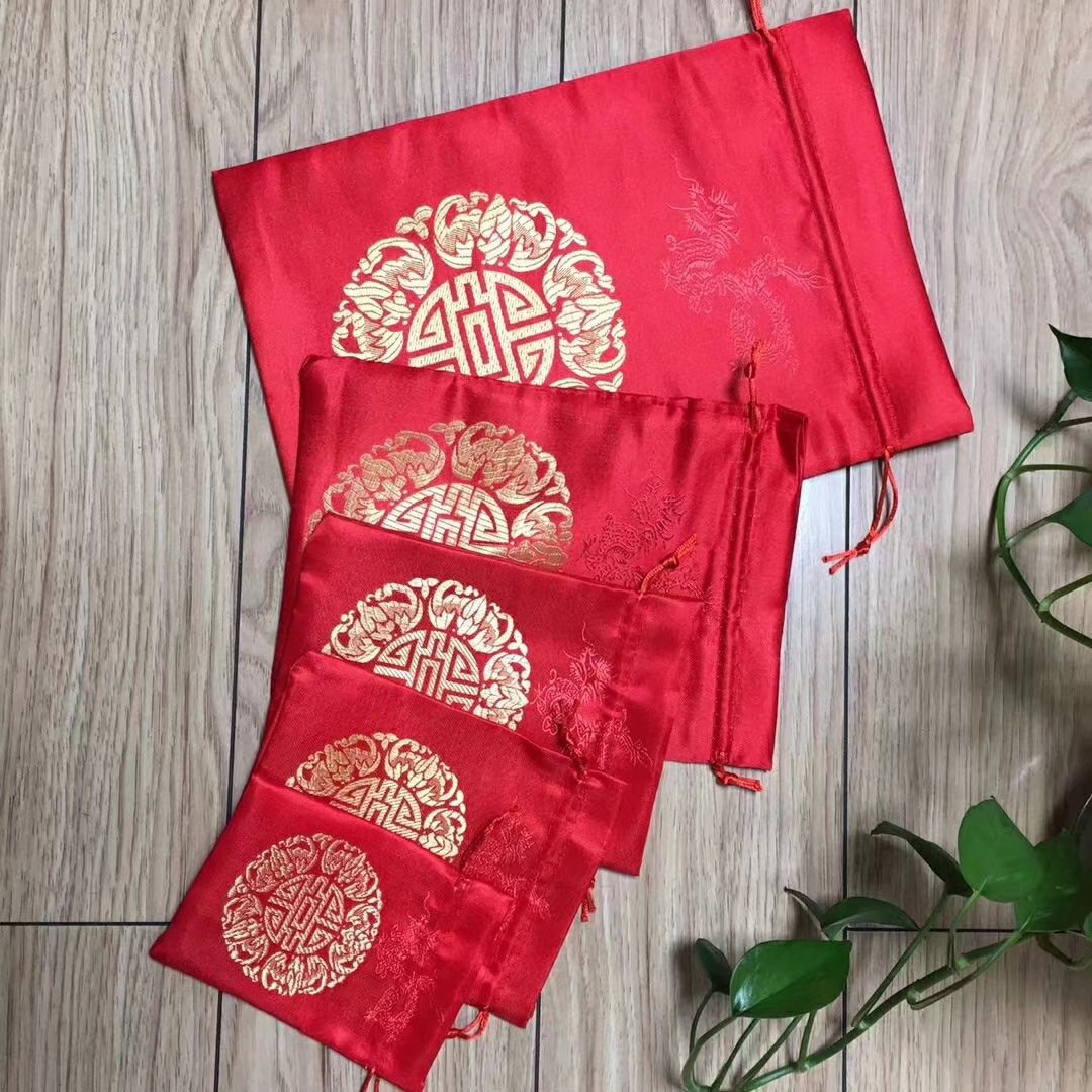 National trend wedding candy gift bags, rose gift bags, accessory bags, gift packaging bags, drawstring bags, gauze bags, wedding candy packaging bags
