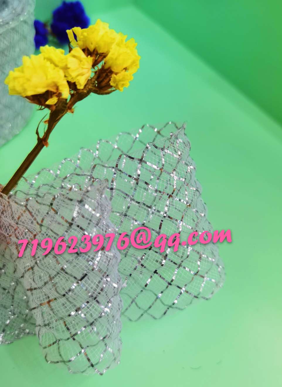 6cm corrugated silver grid elastic gauze factory direct selling (jin) full figure