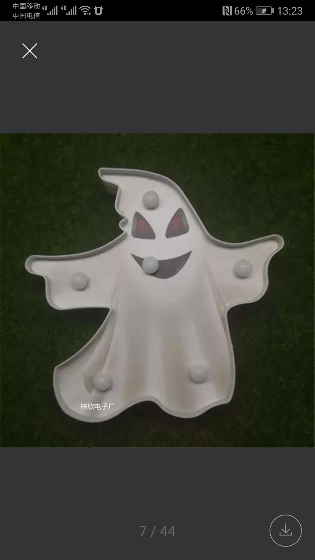 LED ghost witch shape lights full figure