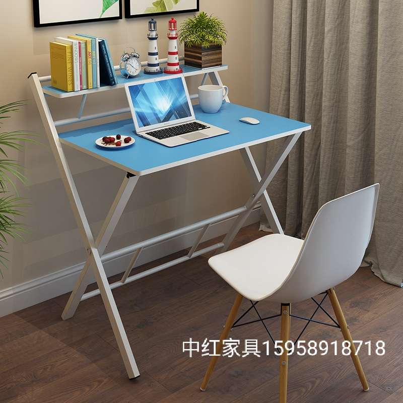电脑桌台式简易可折叠桌子写字桌办公学生书桌简约家用学习小桌子产品图