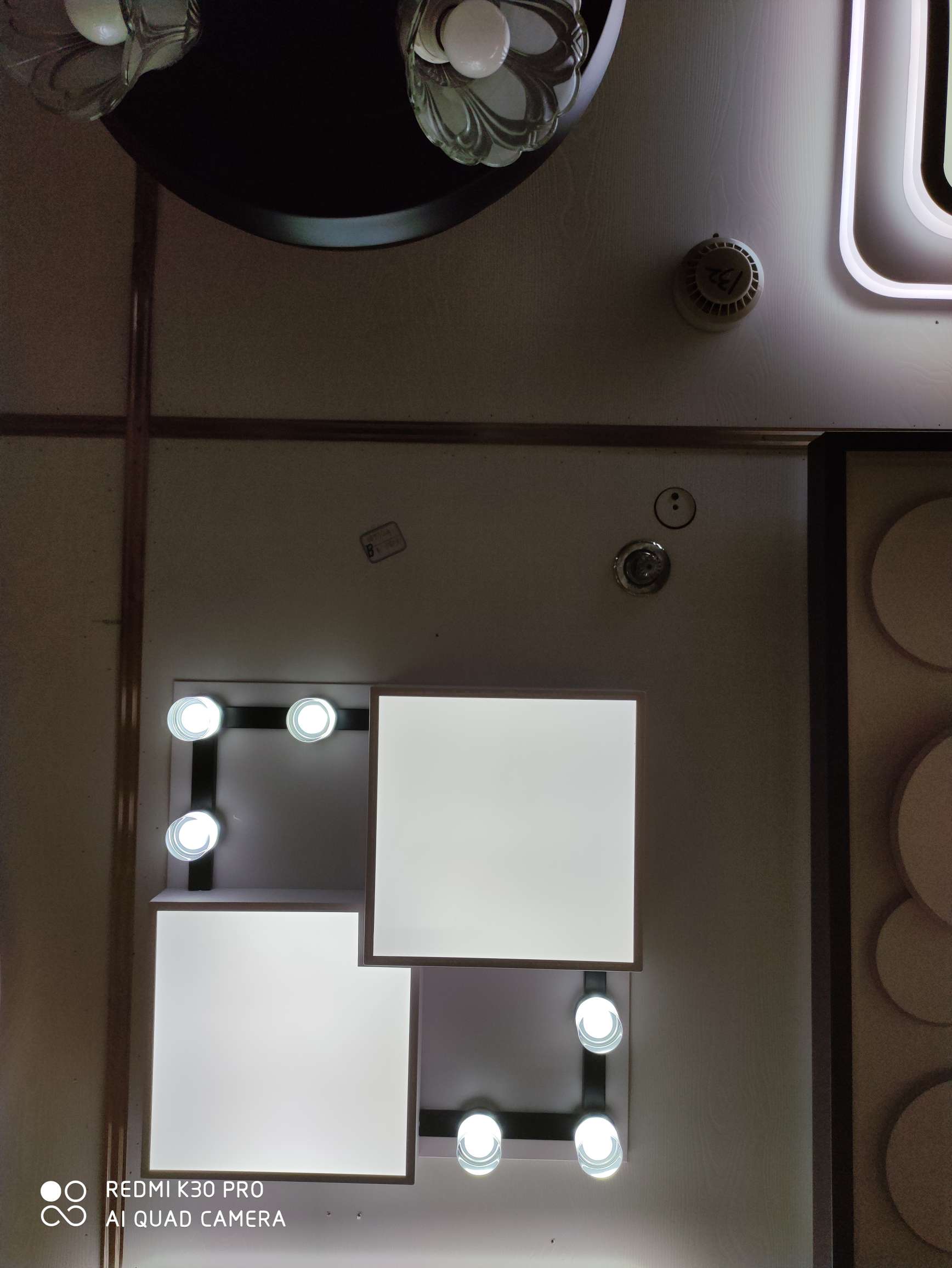 6897 straight-through 550X550 room light dual-color LED stepless dimming Specification image