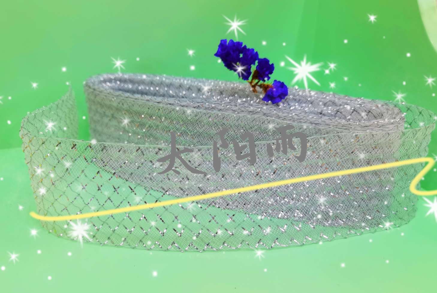 6cm corrugated silver grid elastic gauze factory direct selling (jin) details Picture