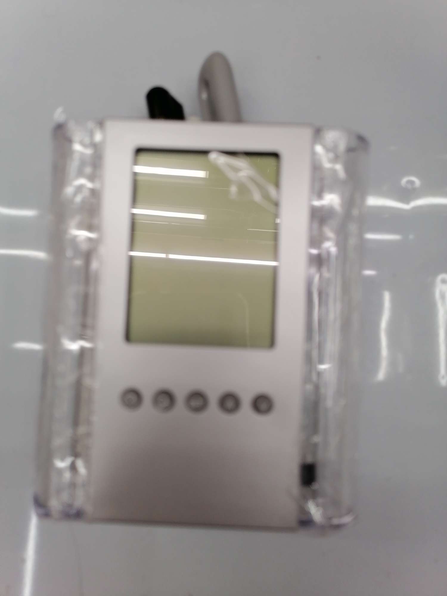 透明笔筒多功能万年历时间插笔公司做促销礼品