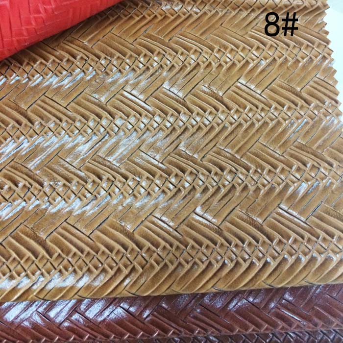 Factory direct sales of thickened woven texture leather bags and leather pvc details Picture