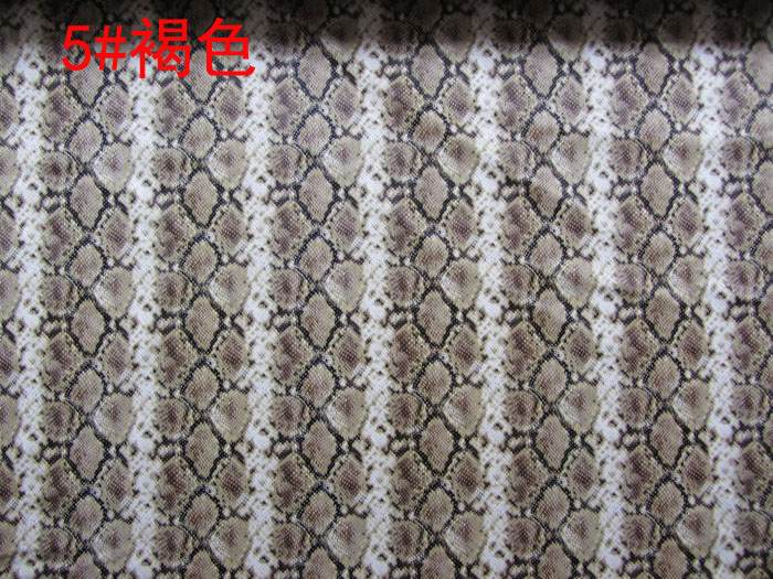 Factory direct sale of 0.7mm thick textured semi-PU bag leather with printed snake pattern at special price details Picture